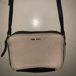 Nine West cream/black crossbody bag